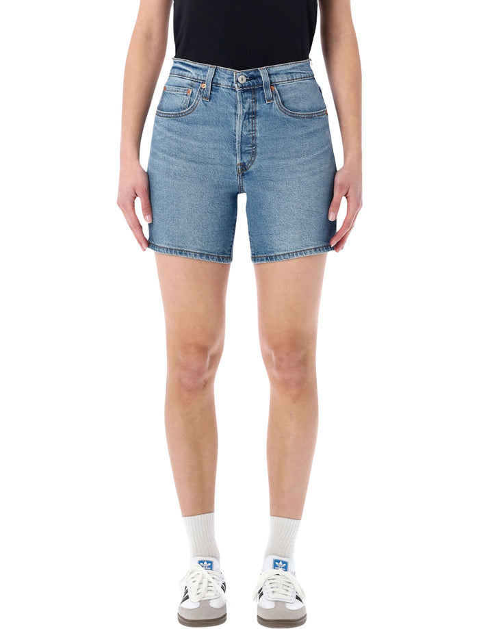 Levis 501® mid thigh denim shorts Pen Ring Lighweight Blue Cotton
