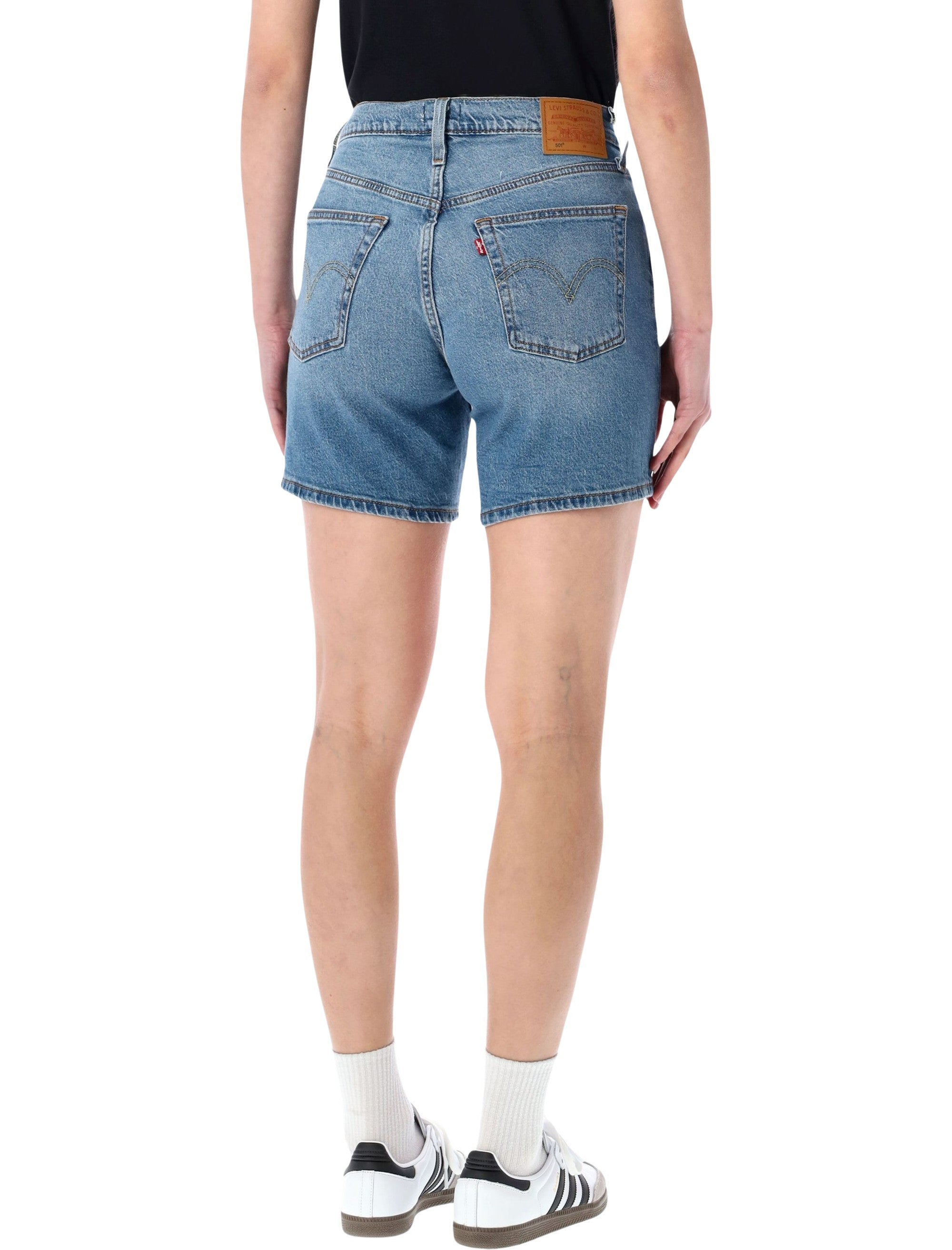 Levis 501® mid thigh denim shorts Pen Ring Lighweight Blue Cotton