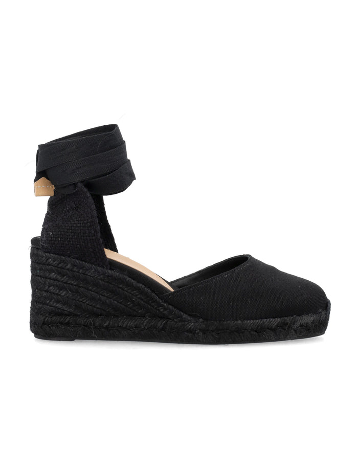 Castañer Cotton Carina 6 tone-on-tone espadrilles Black Upper