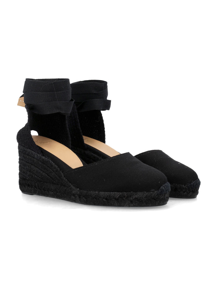 Castañer Cotton Carina 6 tone-on-tone espadrilles Black Upper