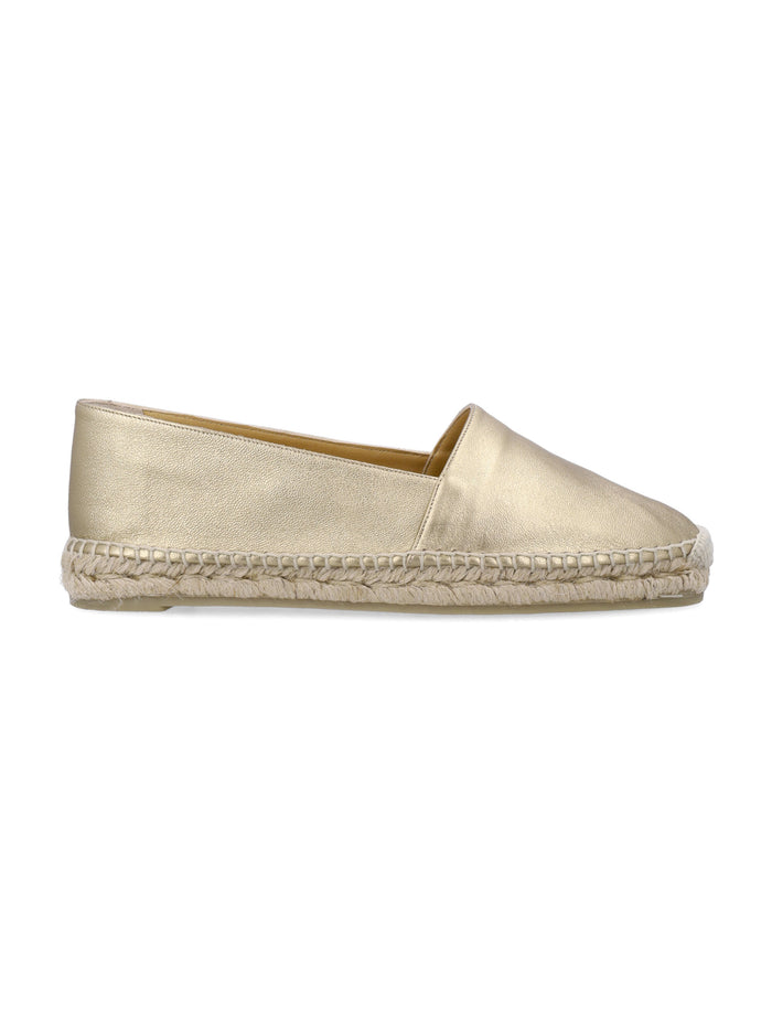 Castañer Kenda leather espadrilles Oro Upper