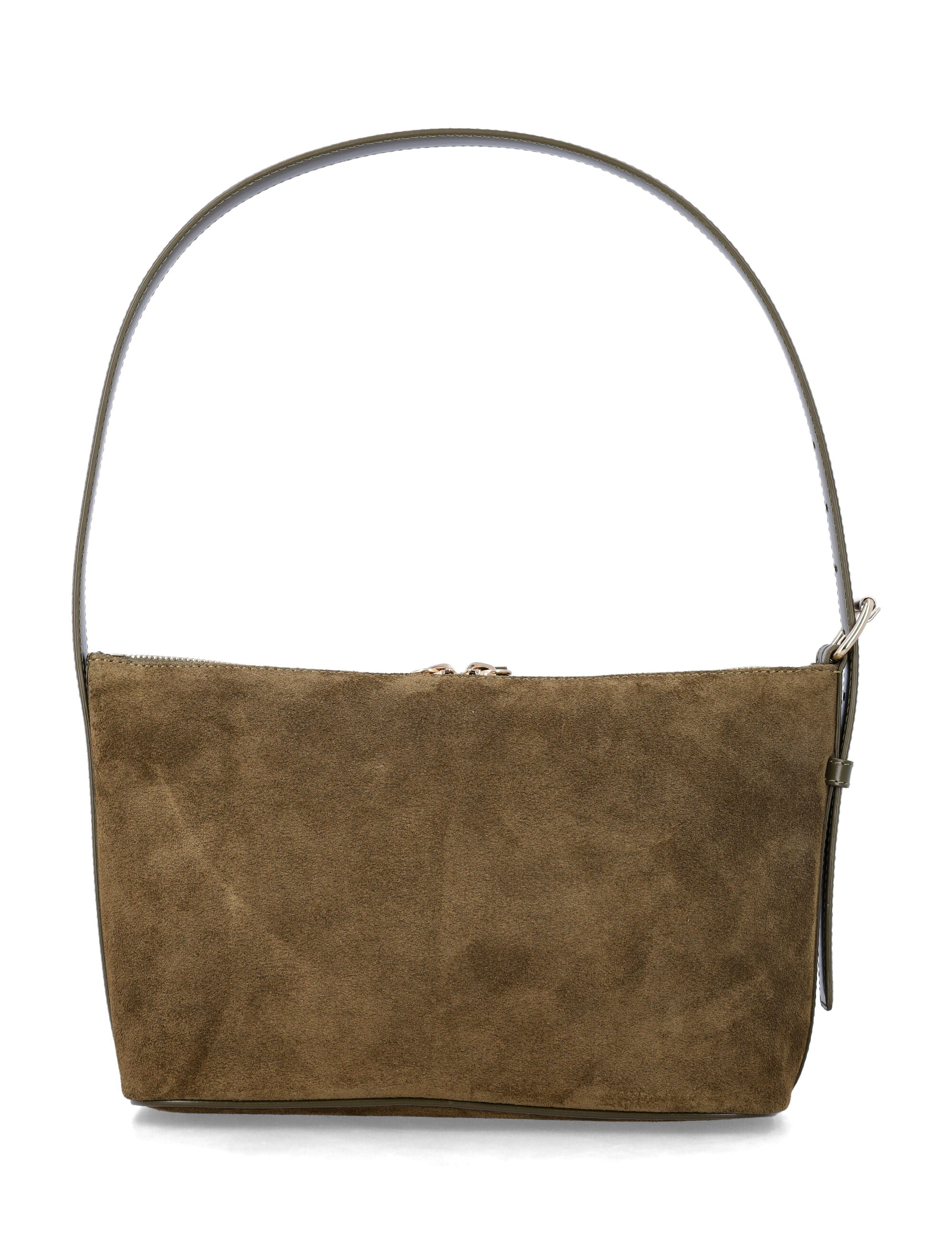 A.P.C. Vera suede shoulder bag Dark Khaki Cow Leather