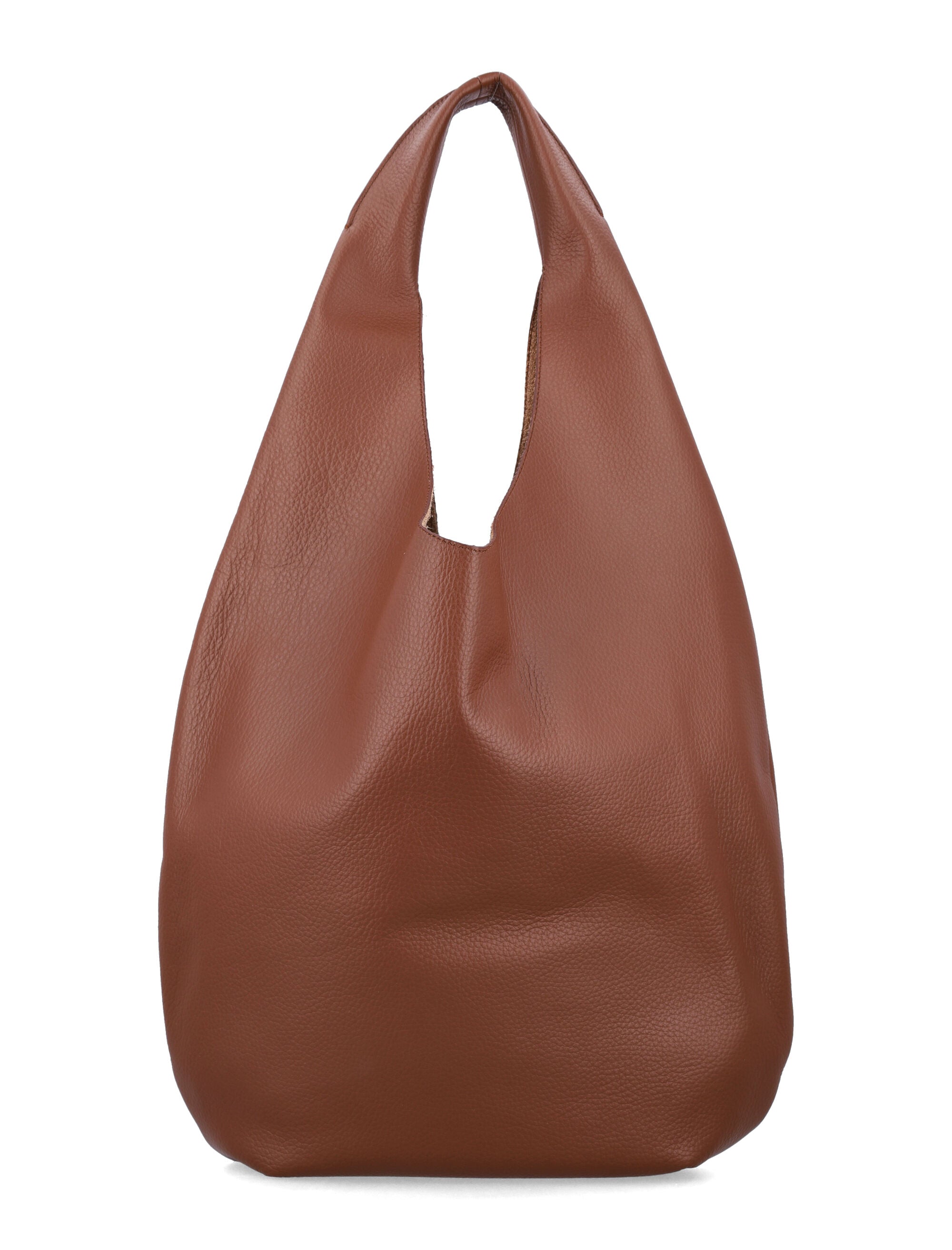 A.P.C. Le Neige Grained Leather Handbag Hazelnut Cow Tote