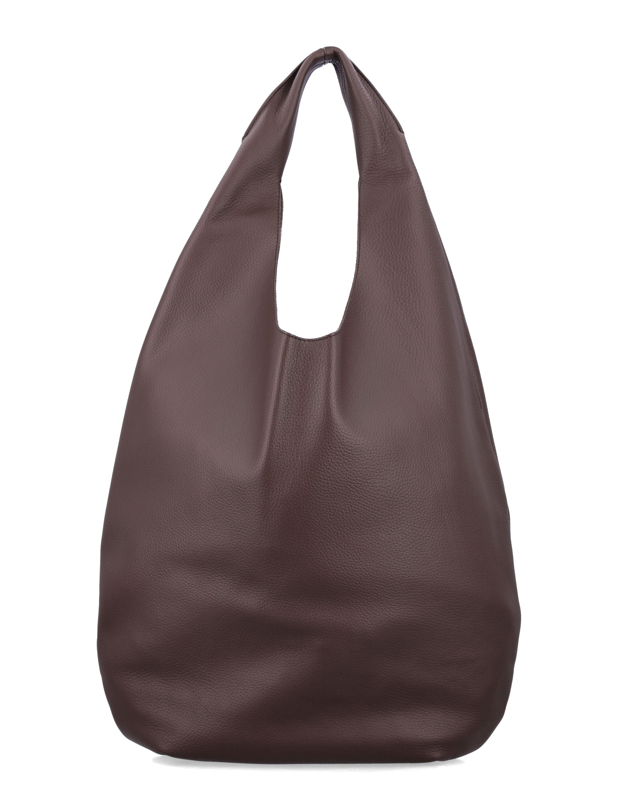 A.P.C. Le Neige Grained Leather Handbag Tonka Cow Tote