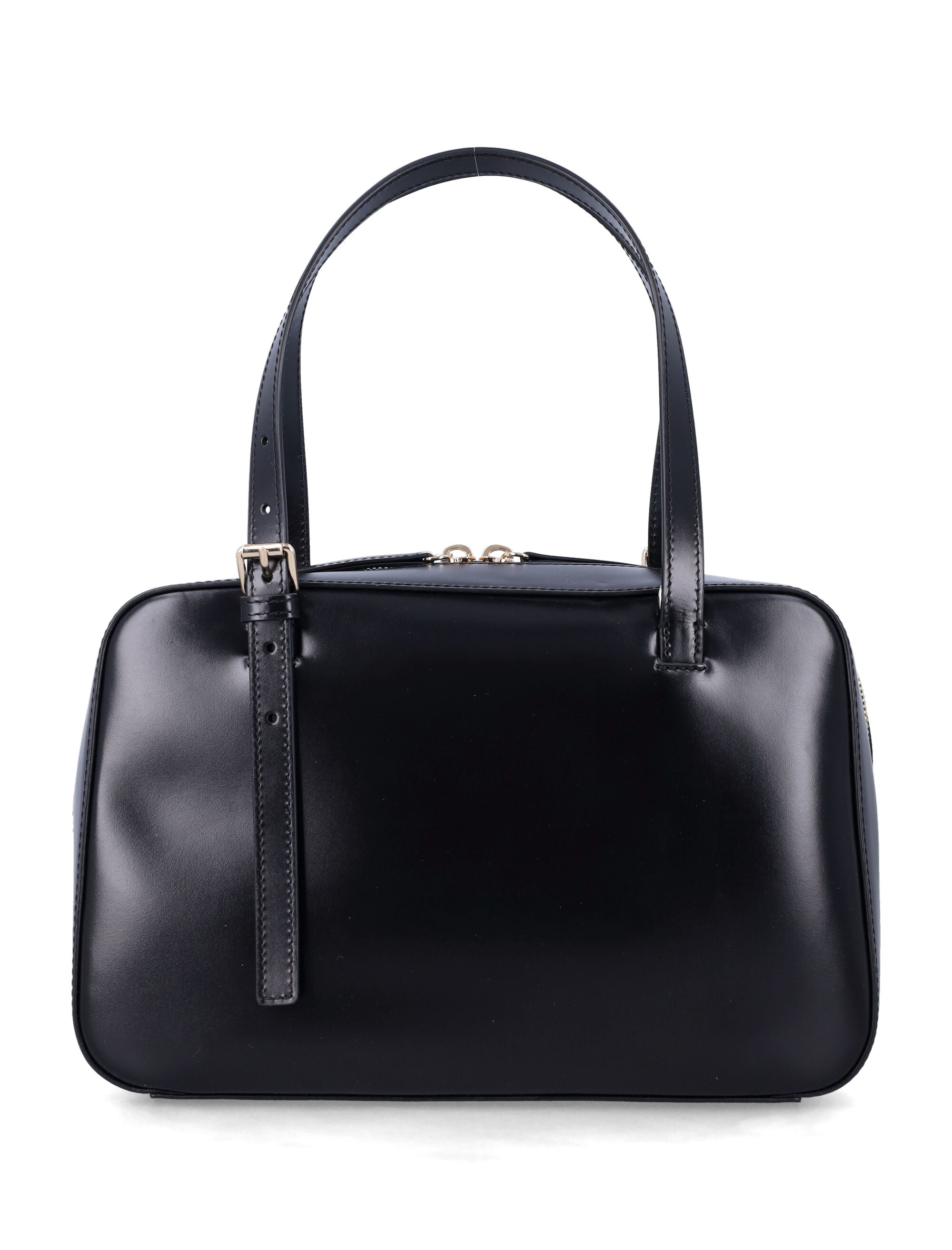 A.P.C. Virginie Leather Box Bag Black Cow Shoulder