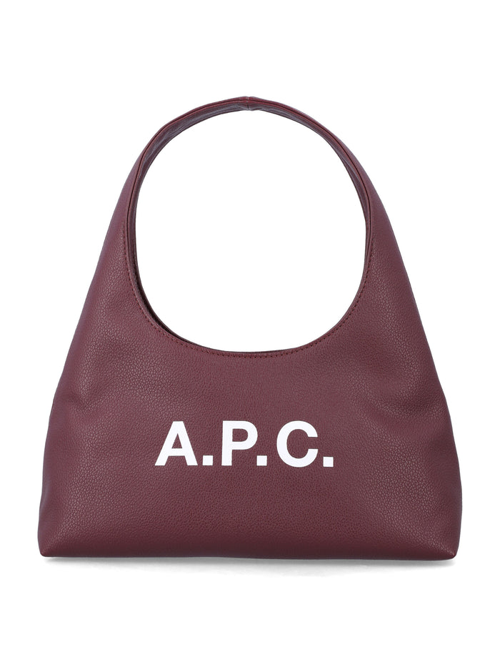 A.P.C. Baby Ninon shoulder bag burgundy Aubergine Polyurethane