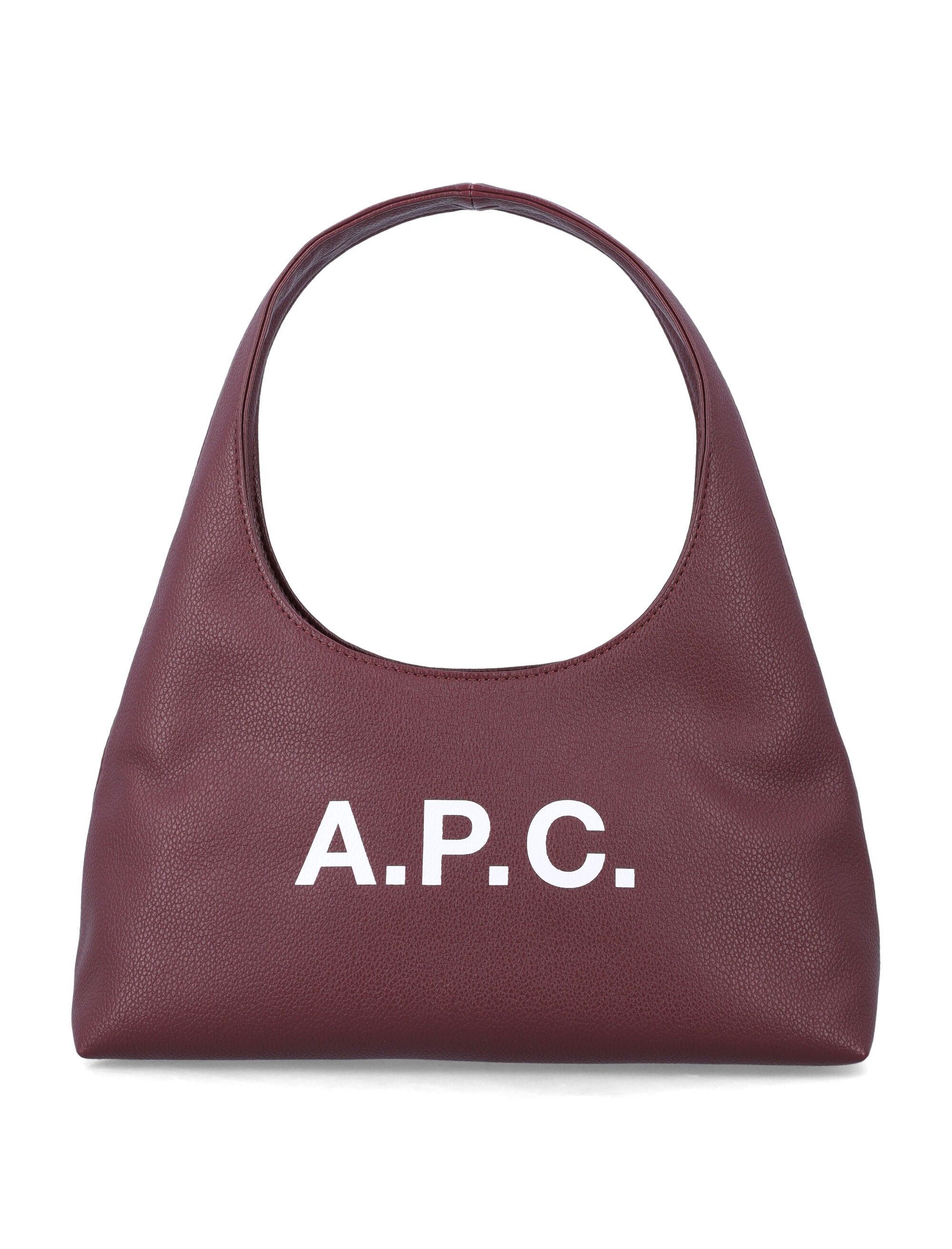 A.P.C. Baby Ninon shoulder bag burgundy Aubergine Polyurethane