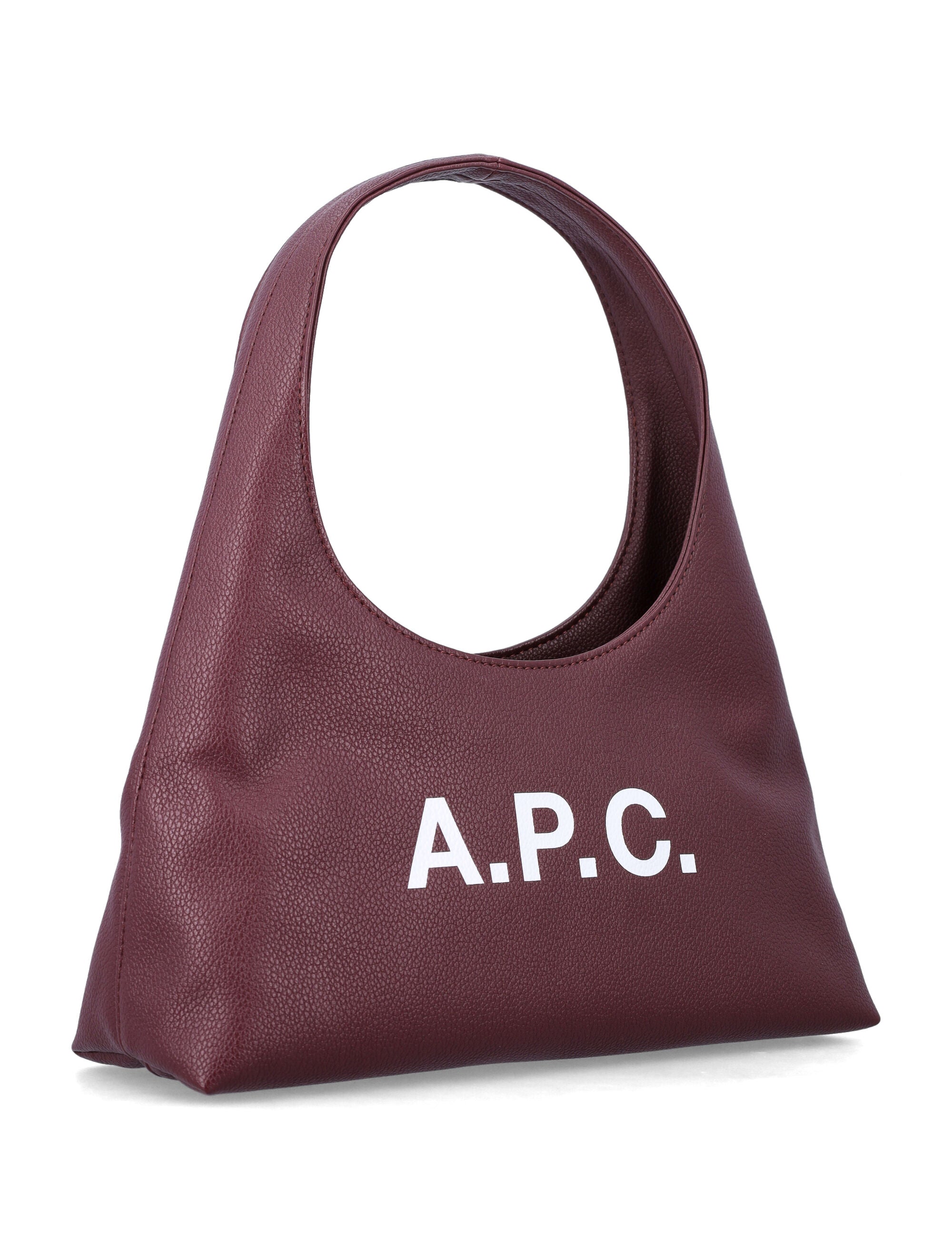 A.P.C. Baby Ninon shoulder bag burgundy Aubergine Polyurethane