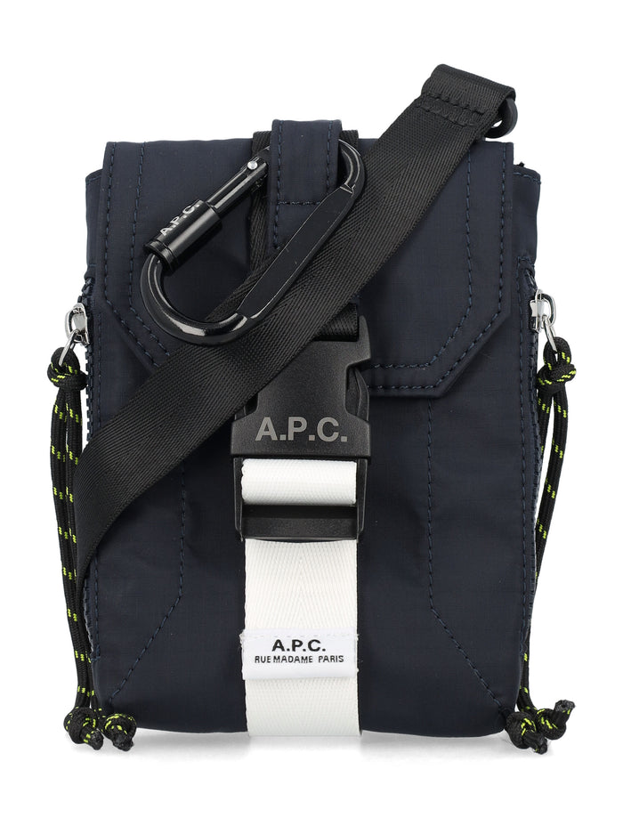 A.P.C. Treck Crossbody pouch Dark Navy Nylon Shoulder Bag