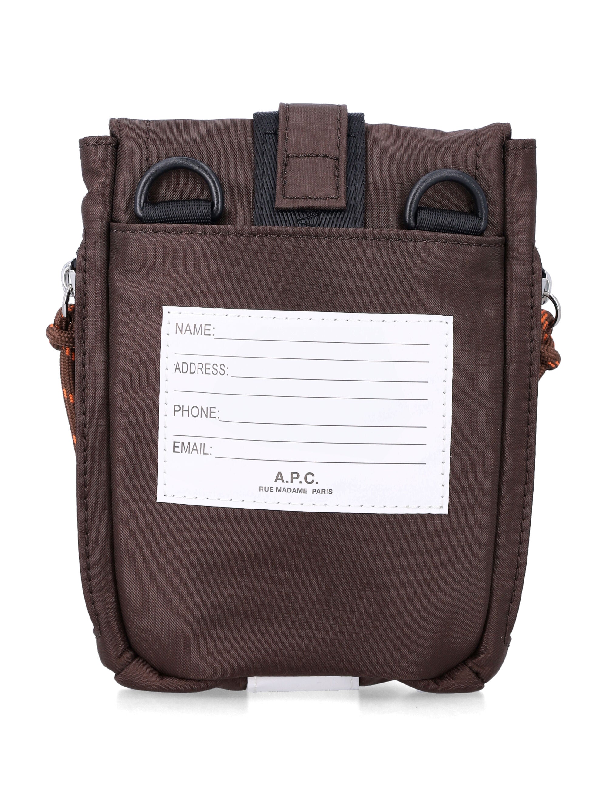 A.P.C. Treck Crossbody pouch brown Nylon Shoulder Bag