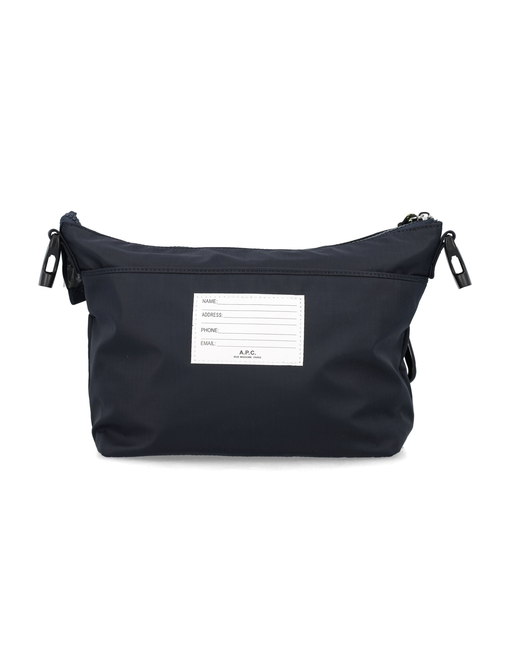 A.P.C. Treck shoulder bag with front flap pocket Dark Navy Polyamide
