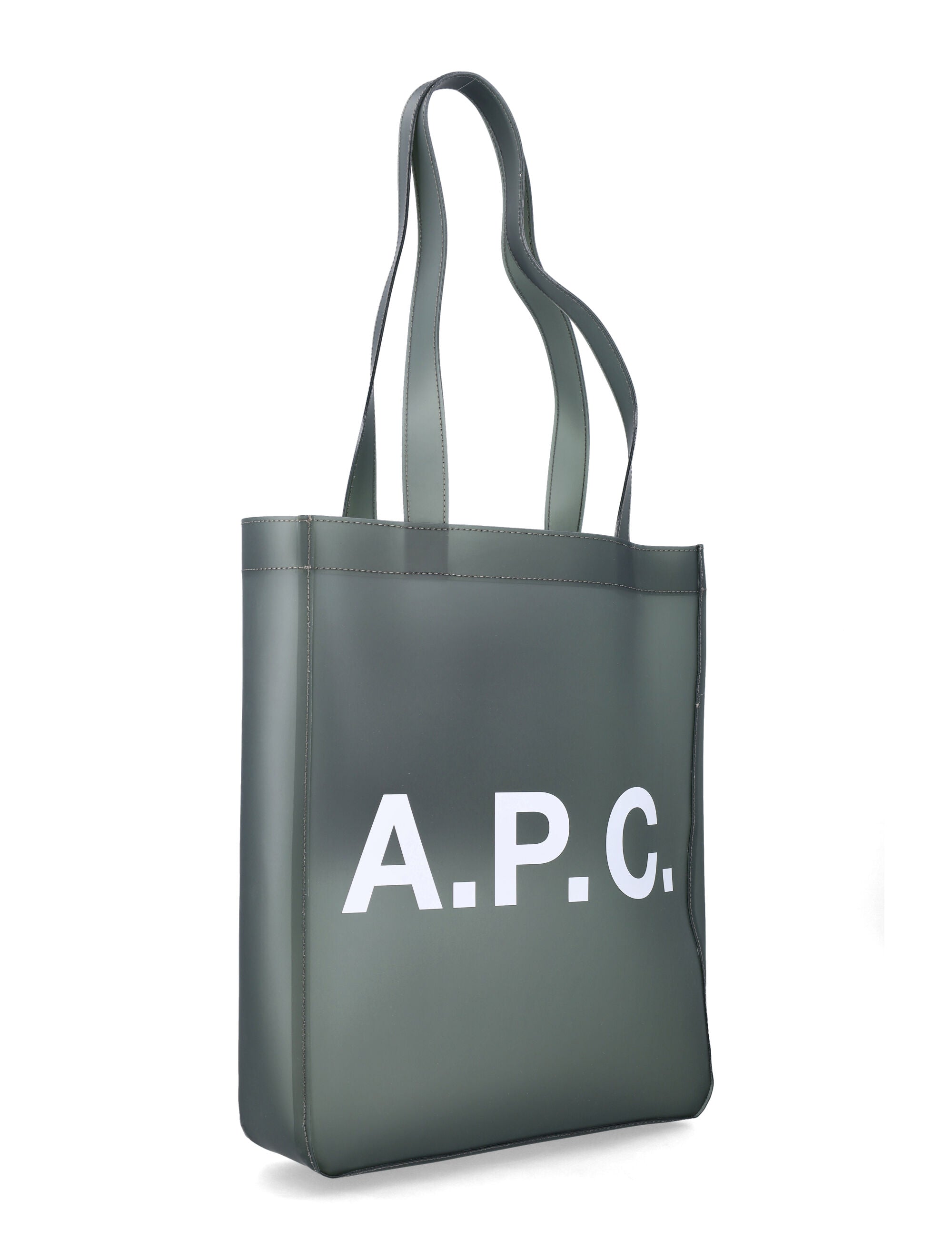 A.P.C. transparent Lou tote Khaki Thermoplastic Polyurethane