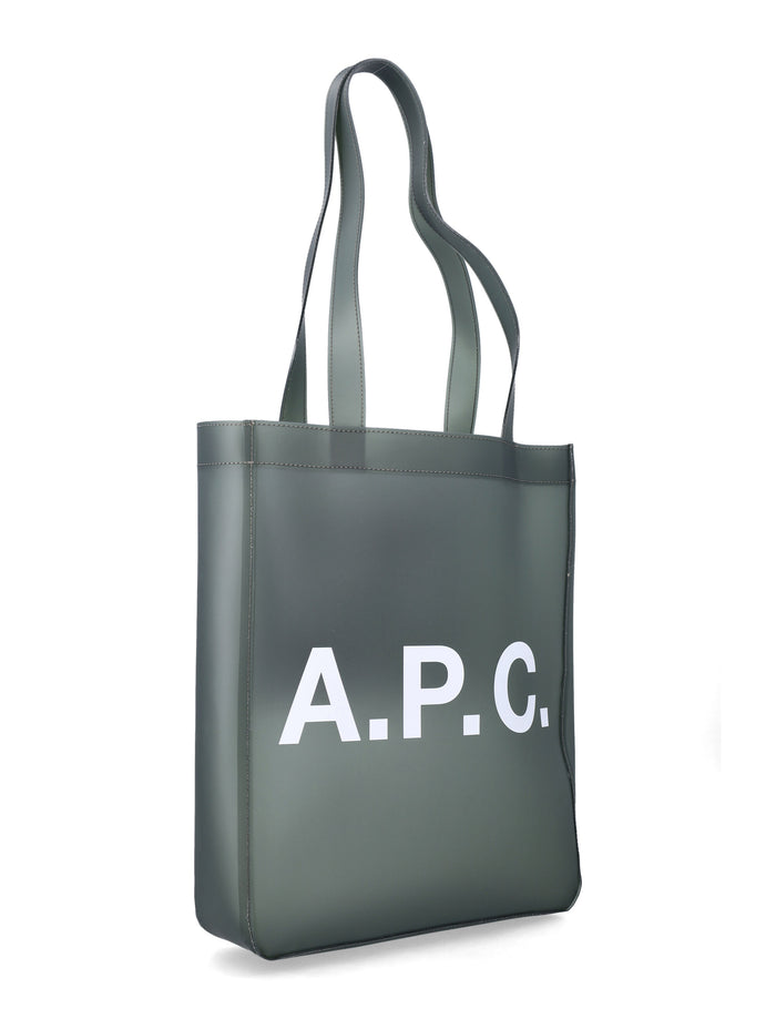 A.P.C. transparent Lou tote Khaki Thermoplastic Polyurethane