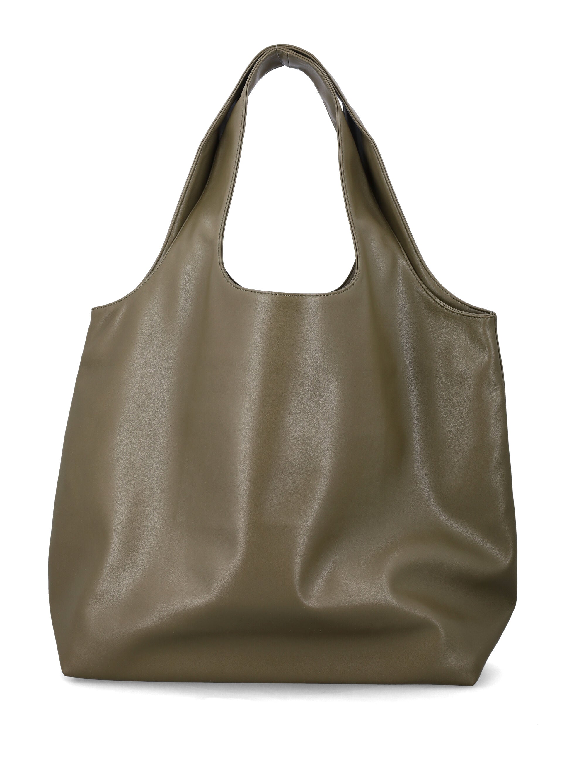 A.P.C. Ninon tote bag with logo Khaki Polyurethane