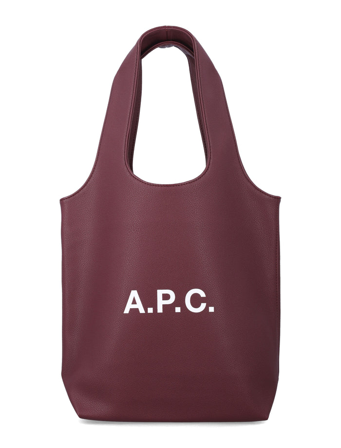 A.P.C. Ninon small tote bag Aubergine Polyurethane