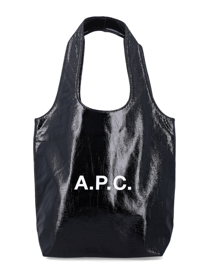 A.P.C. Ninon black small tote Polyurethane
