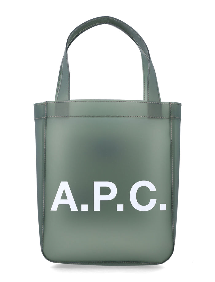 A.P.C. Lou matte PVC tote bag Khaki Thermoplastic Polyurethane