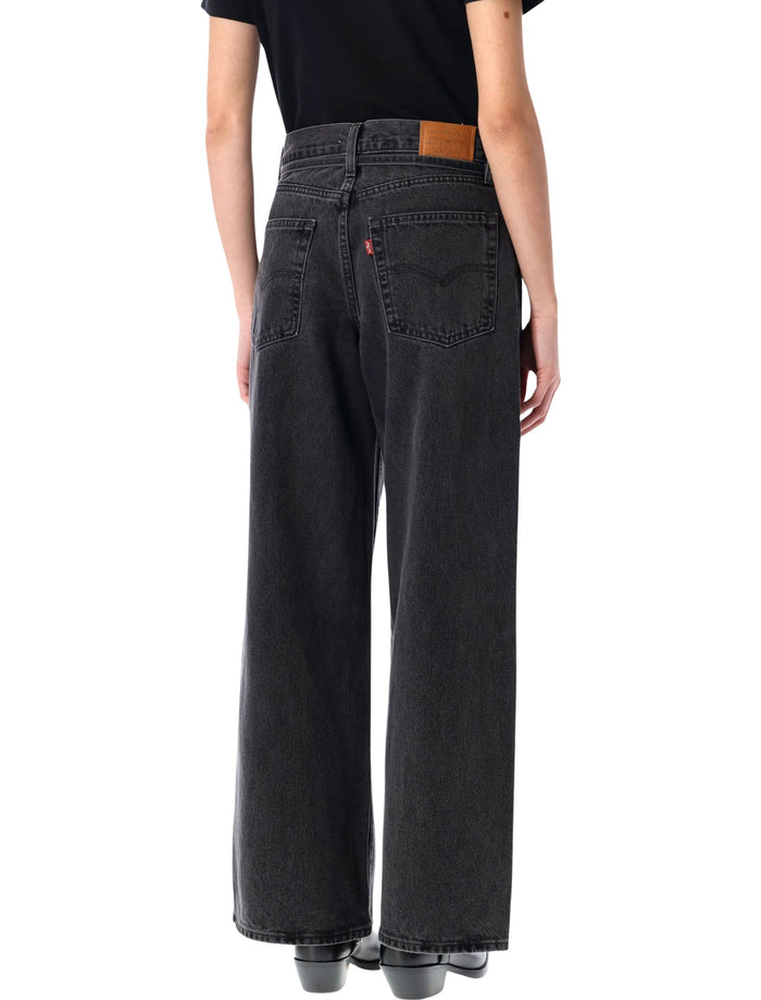 Levis Xl Straight Jeans Influencial Lady Black Cotton