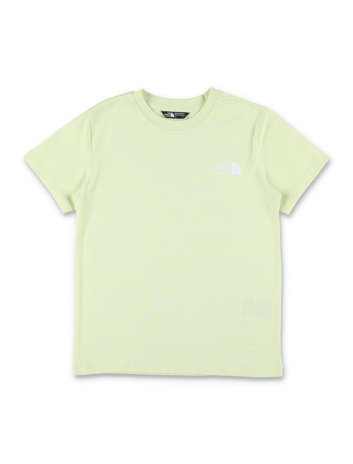 North Face Simple Dome t-shirt for kids Lime Cotton Tshirt