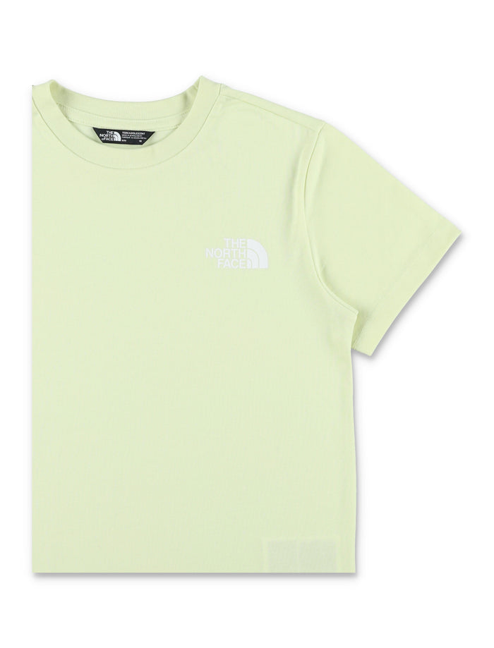 North Face Simple Dome t-shirt for kids Lime Cotton Tshirt