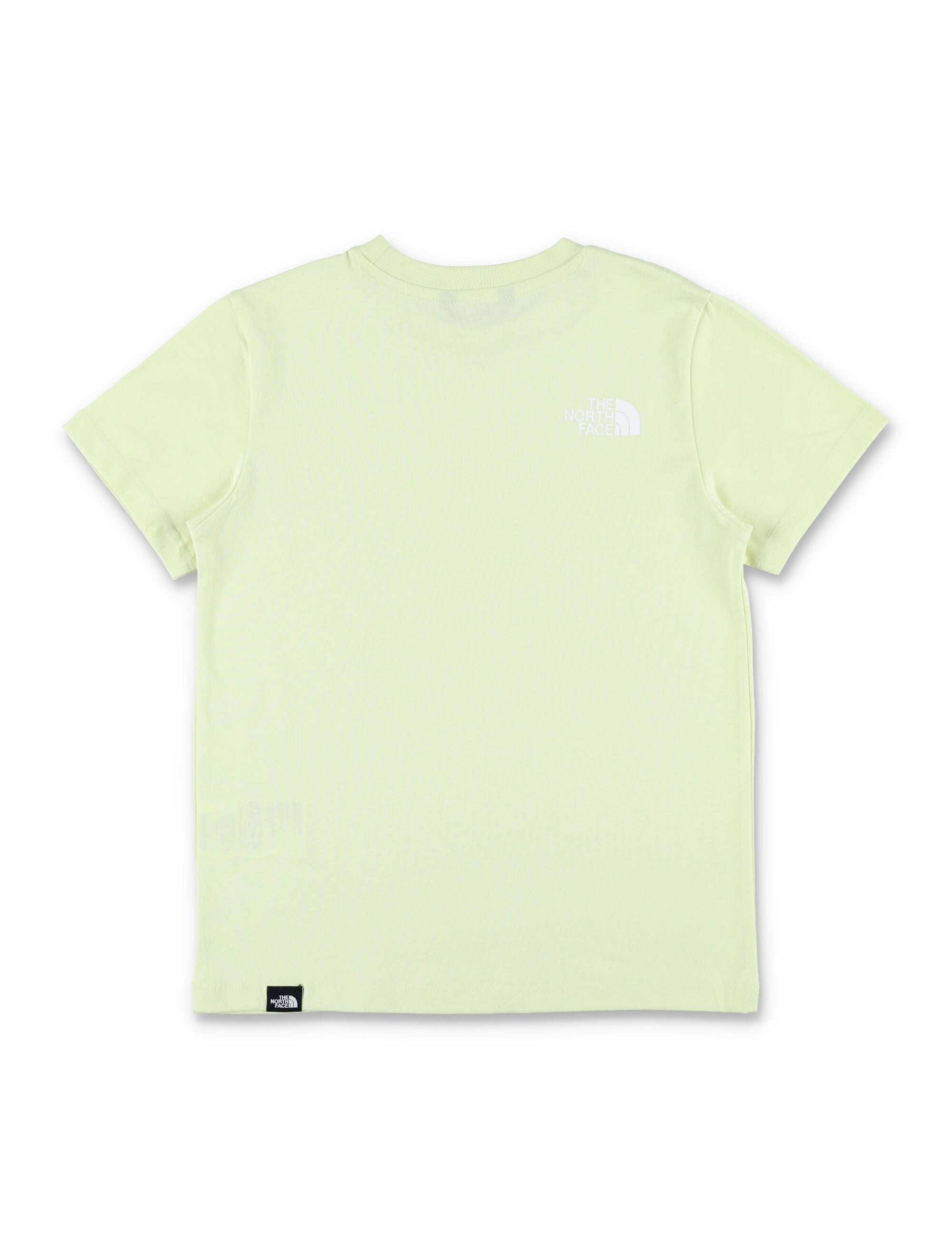 North Face Simple Dome t-shirt for kids Lime Cotton Tshirt