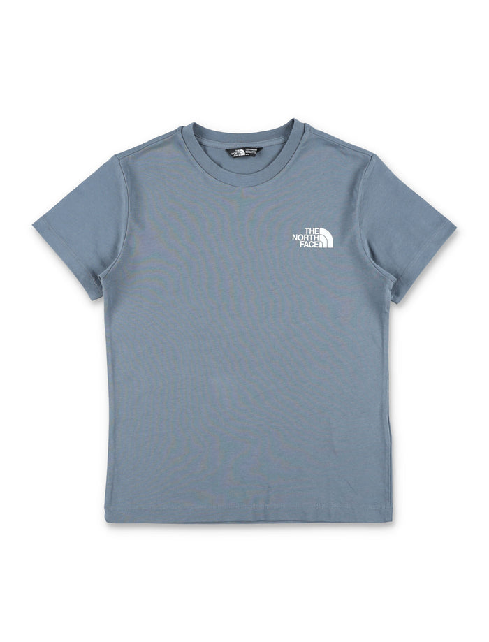 The North Face Box NSE Kids cotton T-shirt Grey