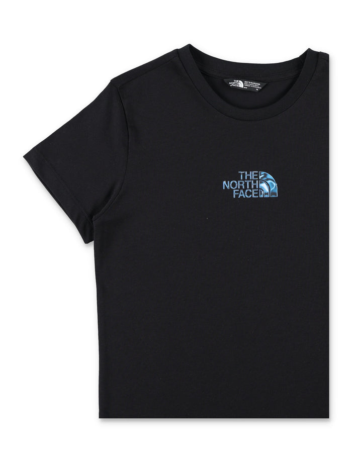 The North Face kids Liquid logo T-shirt Black Cotton