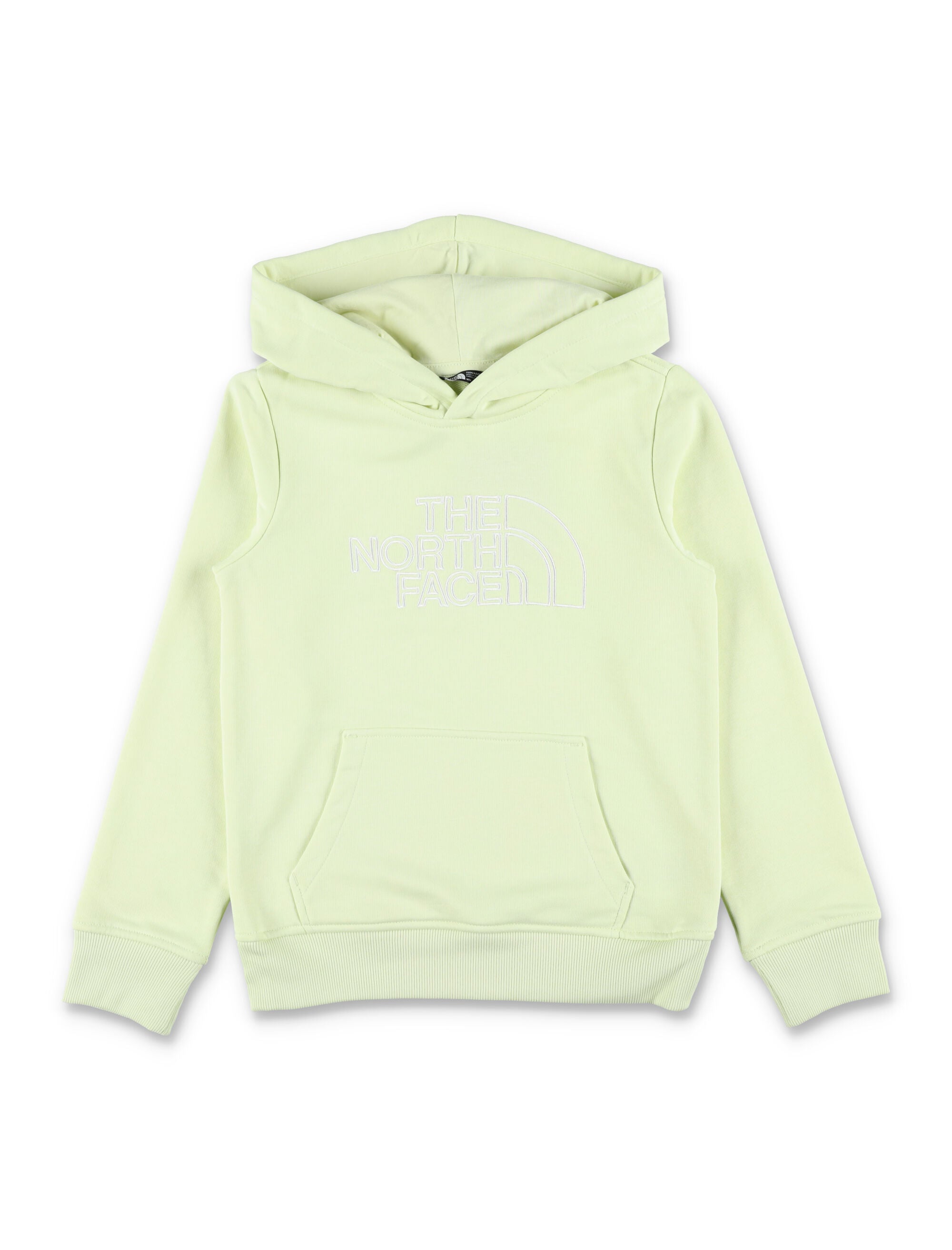 North Face Drew Peak Light hoodie for kids Lime Cotton Sweatshirt