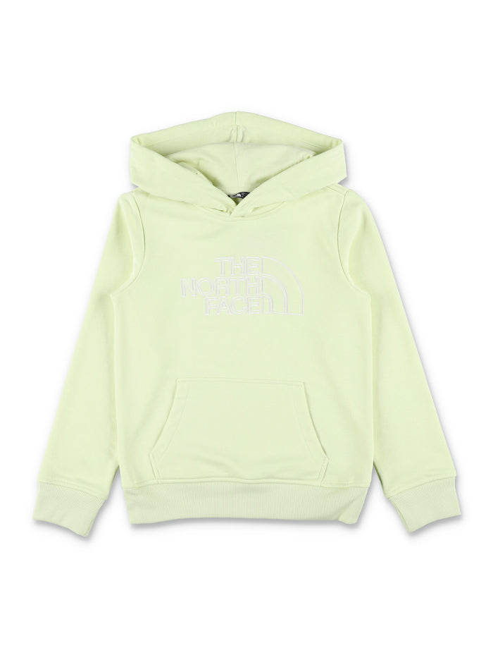 North Face Drew Peak Light hoodie for kids Lime Cotton Sweatshirt