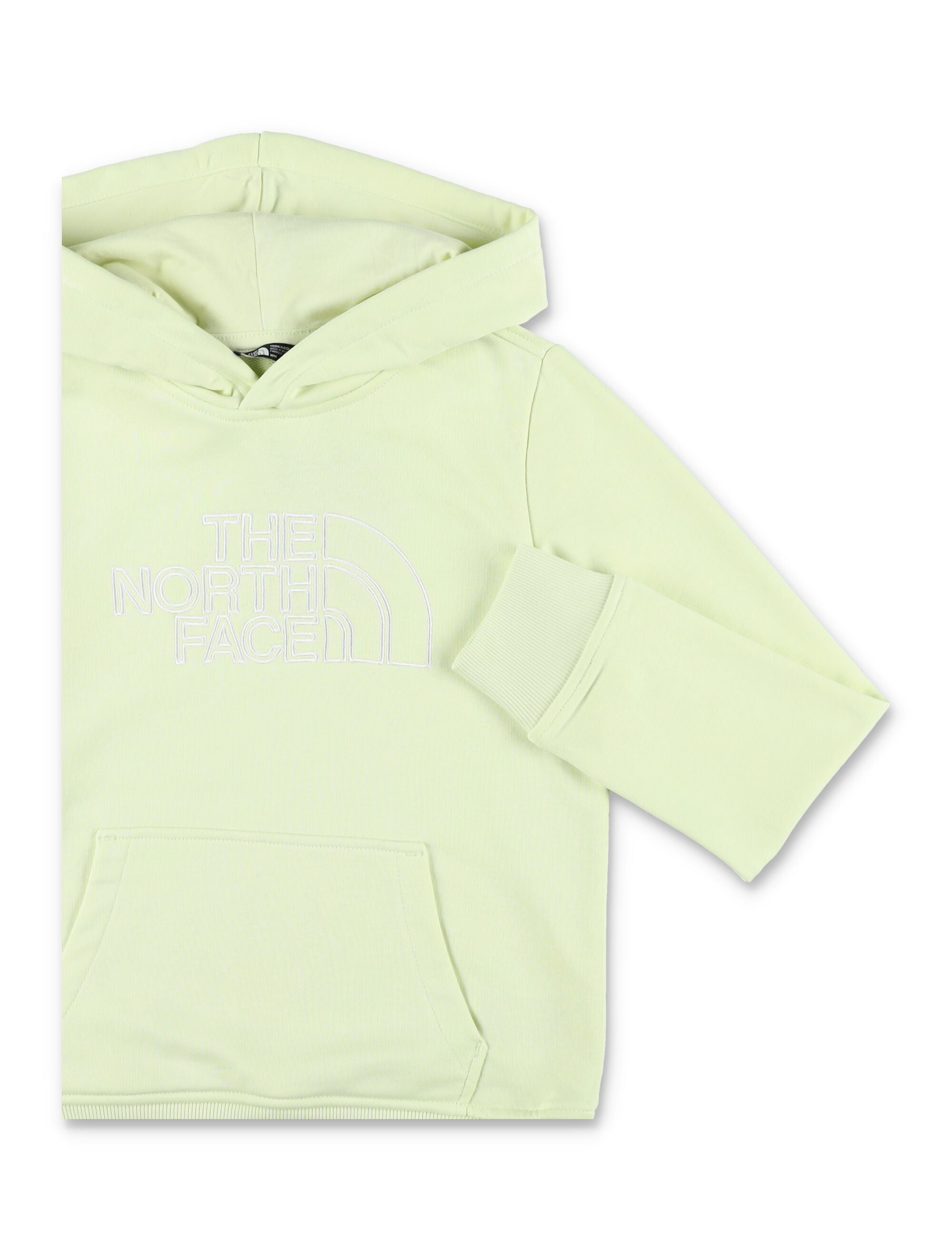 North Face Drew Peak Light hoodie for kids Lime Cotton Sweatshirt