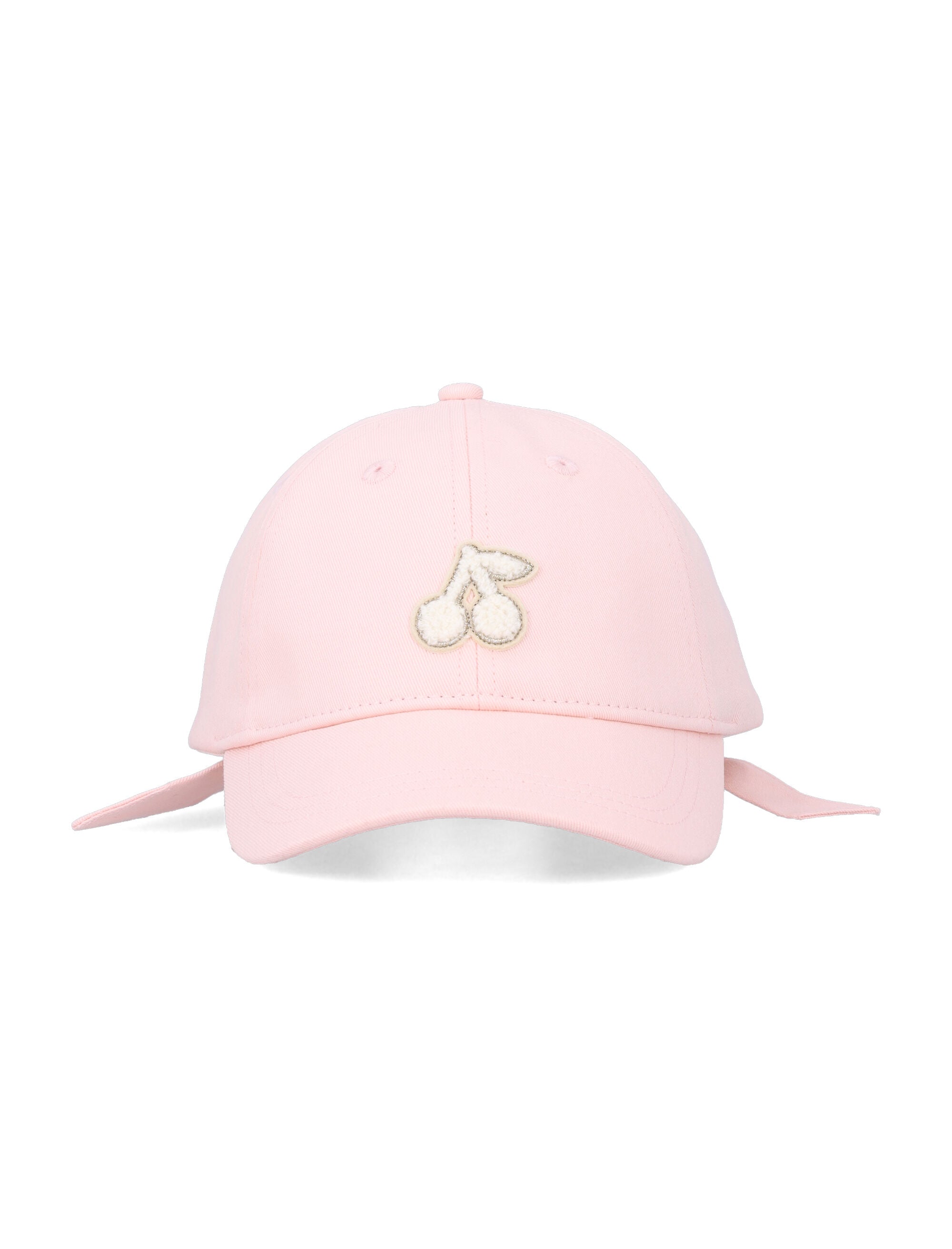 Bonpoint Lyna cap with back bow Powder Pink Cotton Hat