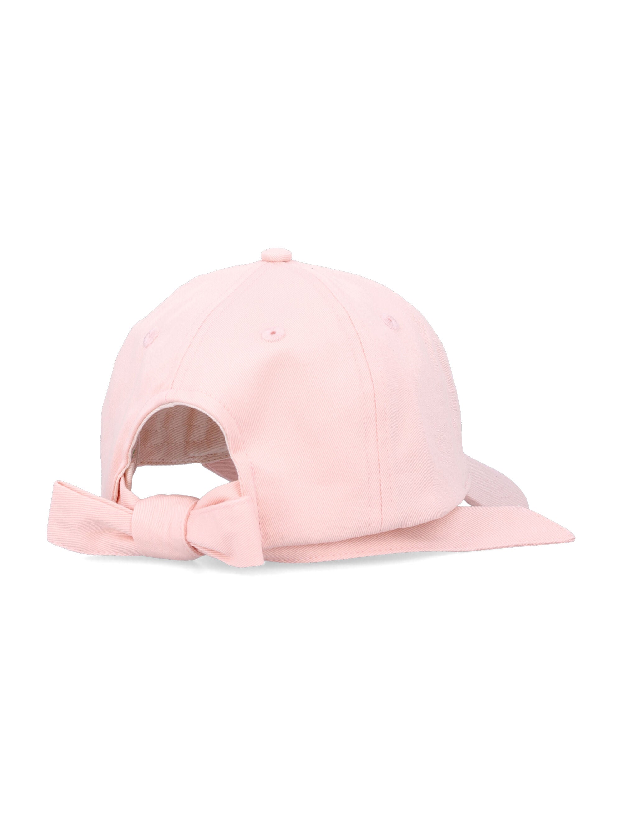 Bonpoint Lyna cap with back bow Powder Pink Cotton Hat