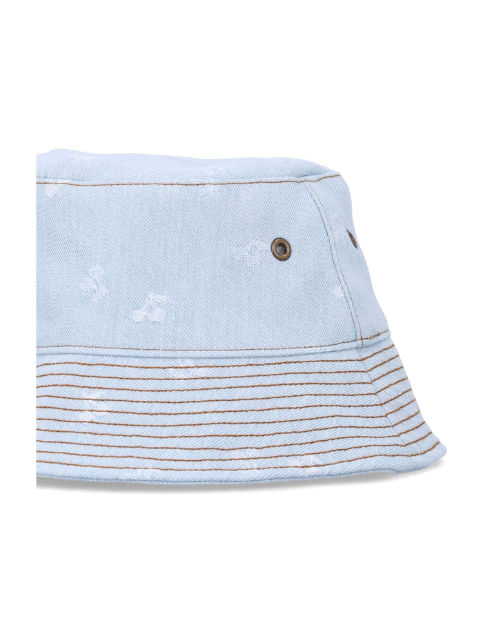 Bonpoint Theana Cherry bucket hat Sky Blue Cotton