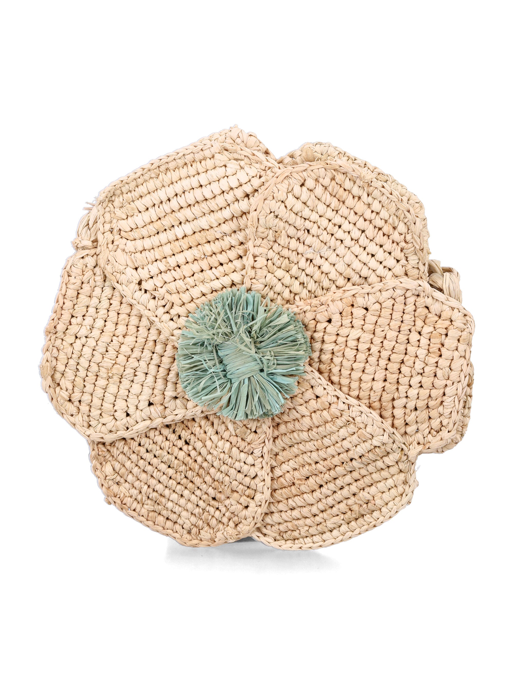 Bonpoint Jordanie raphia girls shoulder bag Naturel