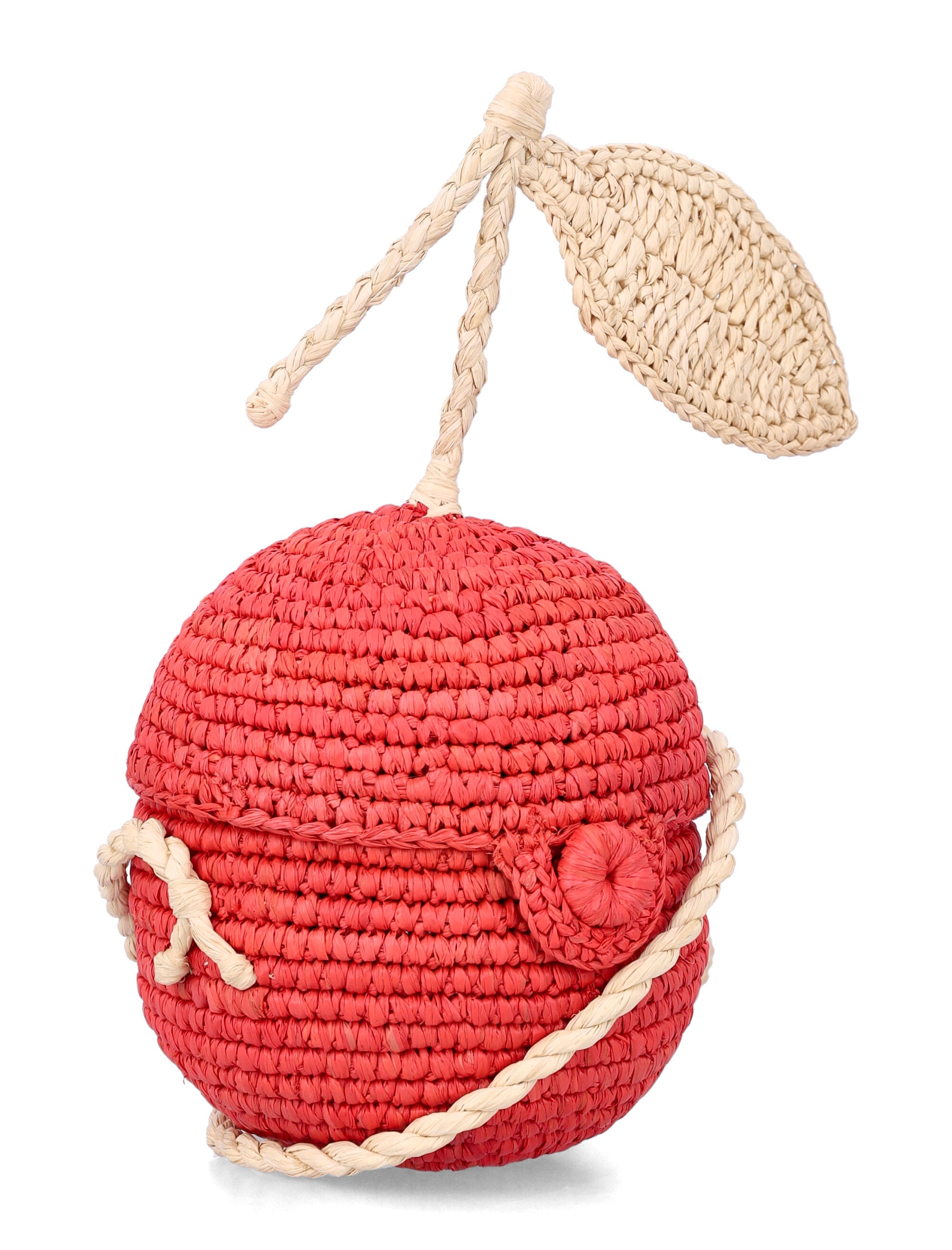 Bonpoint Laney Cherry Raffia Girls Bag Coquelicot Raphia Shoulder