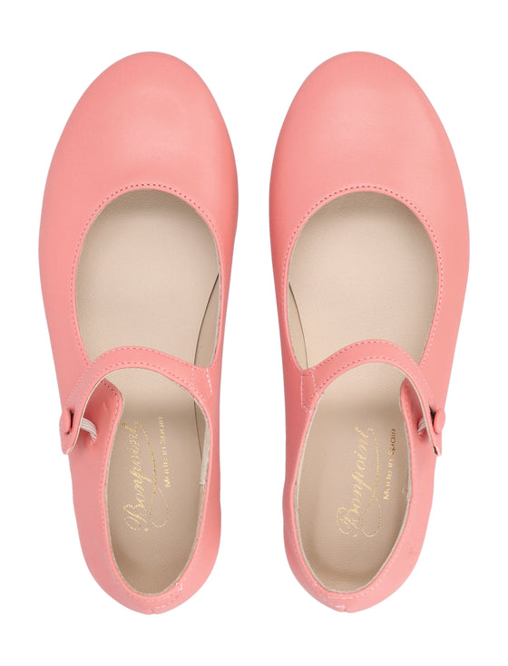 Bonpoint Ella coral leather ballerinas Flat Shoes