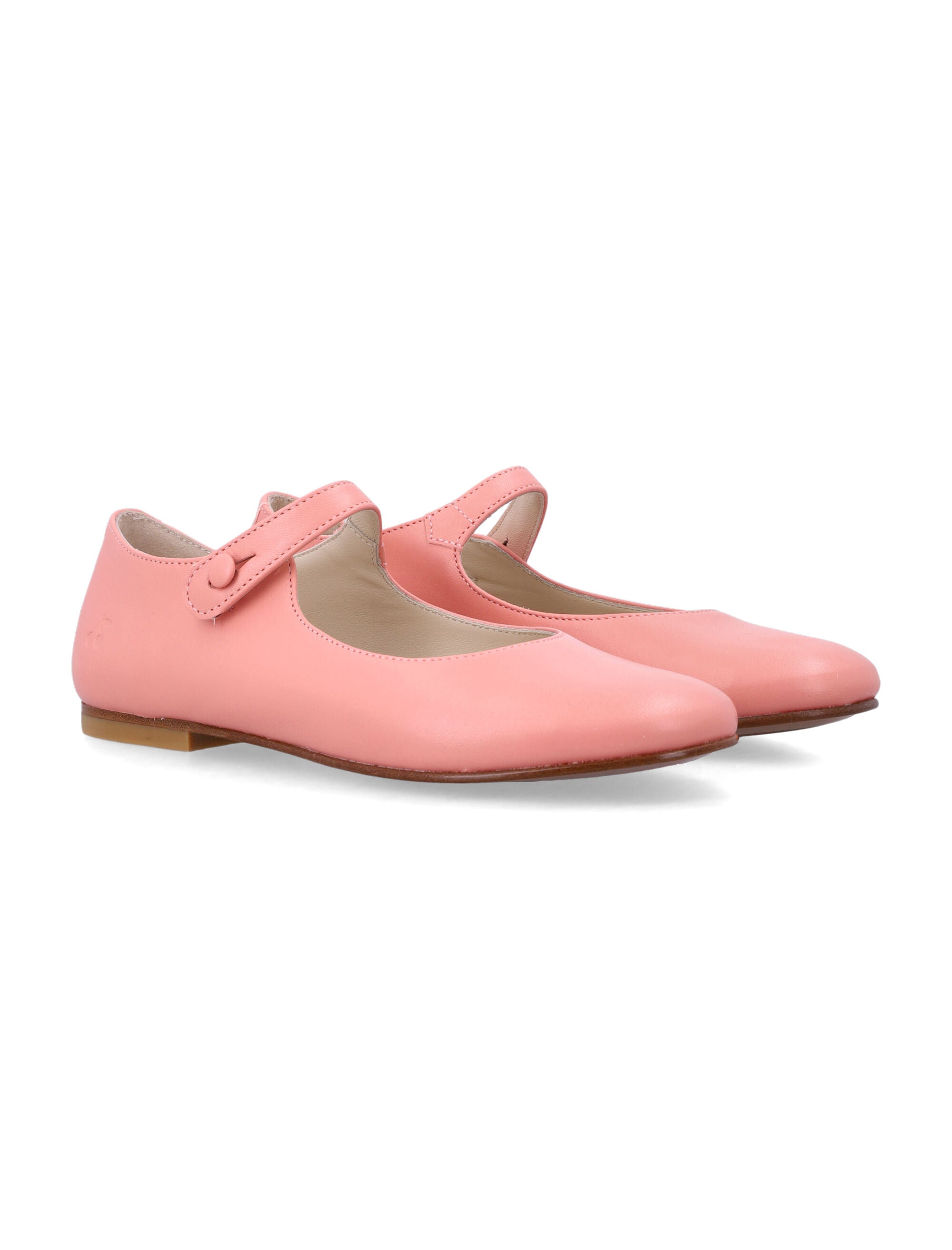 Bonpoint Ella coral leather ballerinas Flat Shoes