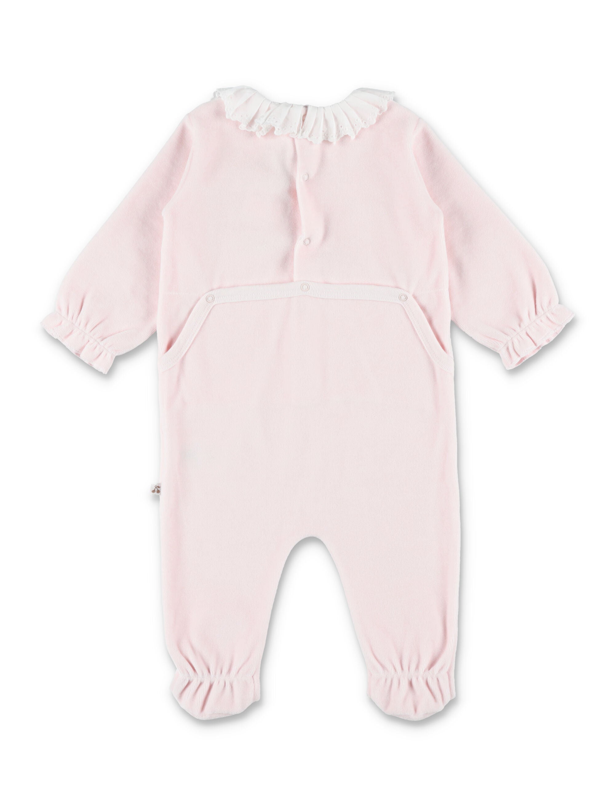 Bonpoint Héritière terry pajamas Pale Pink Organic Cotton Jumpsuit