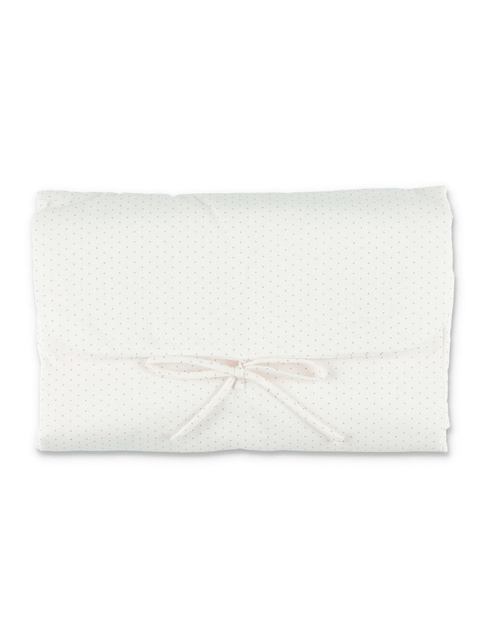 Bonpoint cotton changing pouch Milk White Blanket