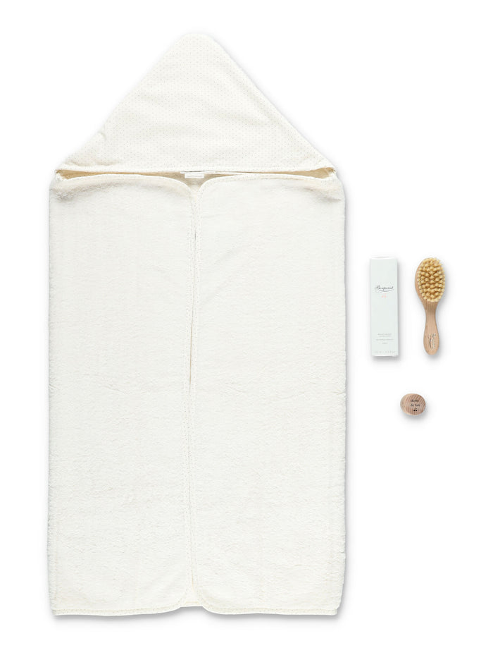 Bonpoint mixed baby bath set Milk White Cotton