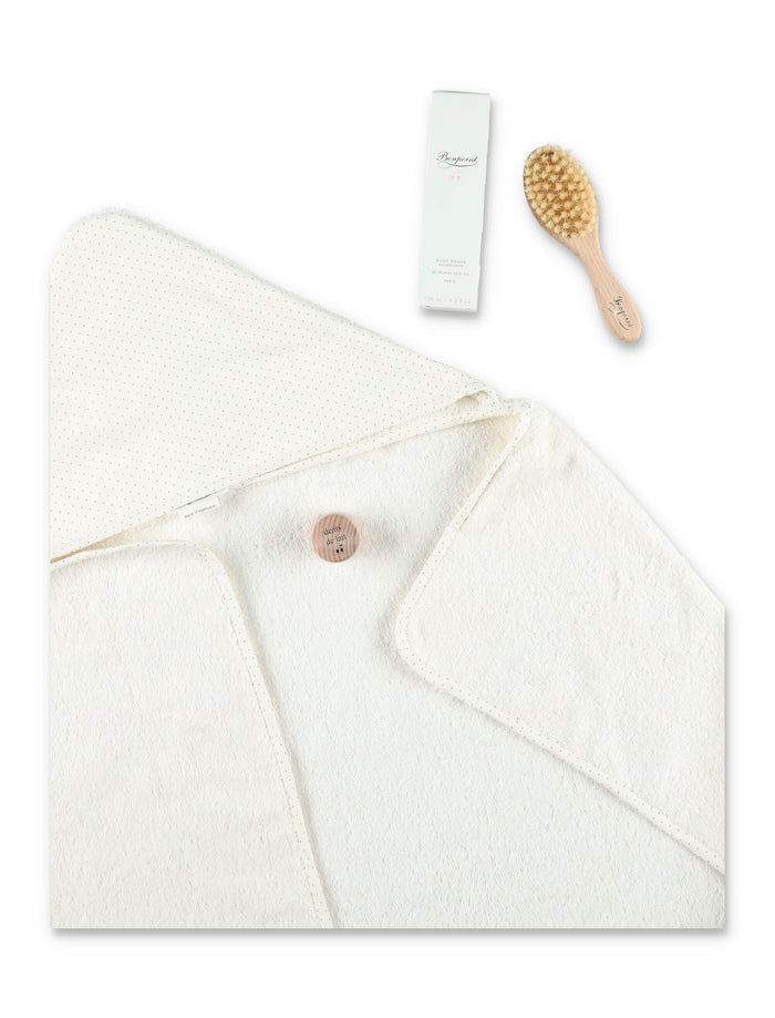 Bonpoint mixed baby bath set Milk White Cotton