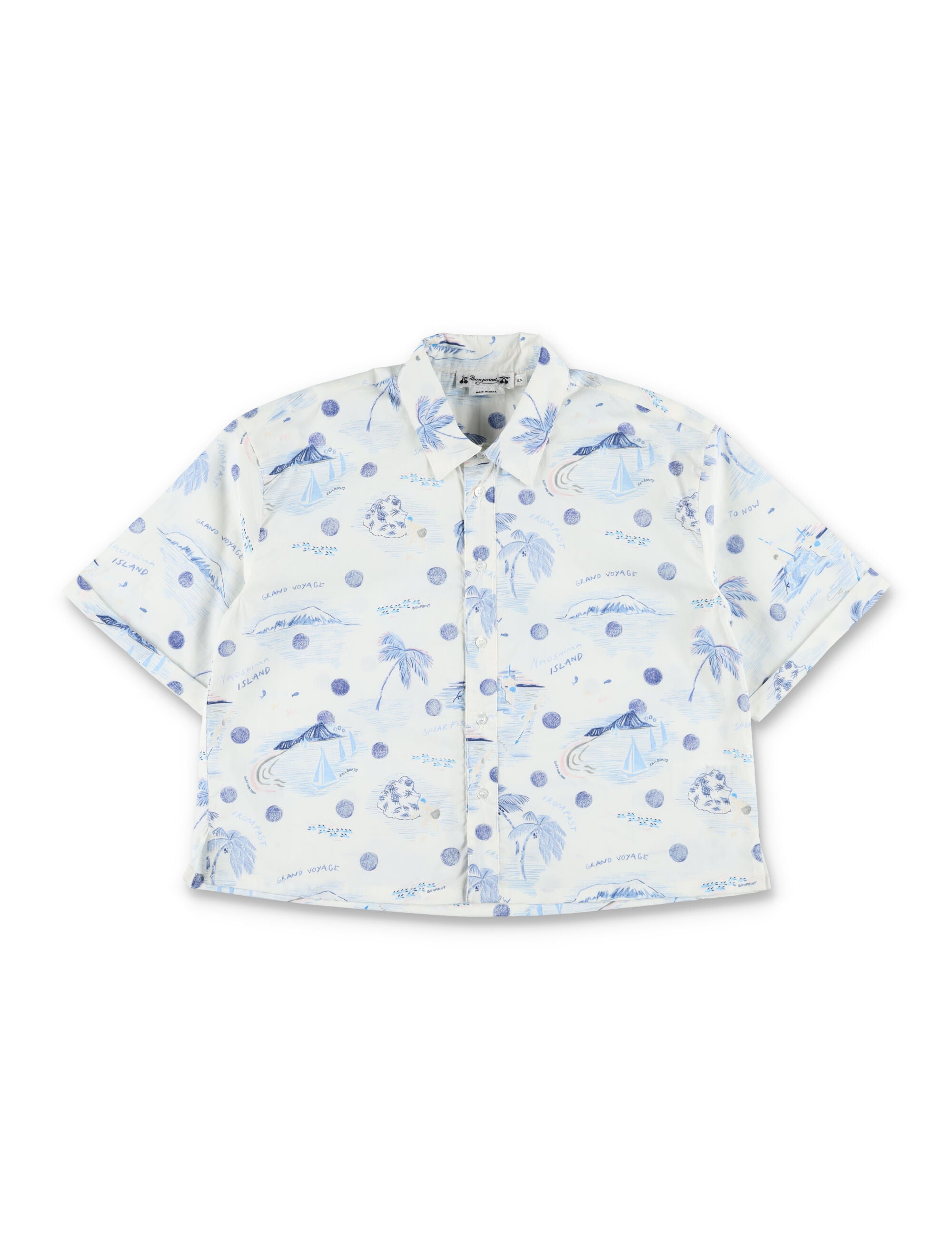 Bonpoint Erian organic cotton printed shirt Ink Print