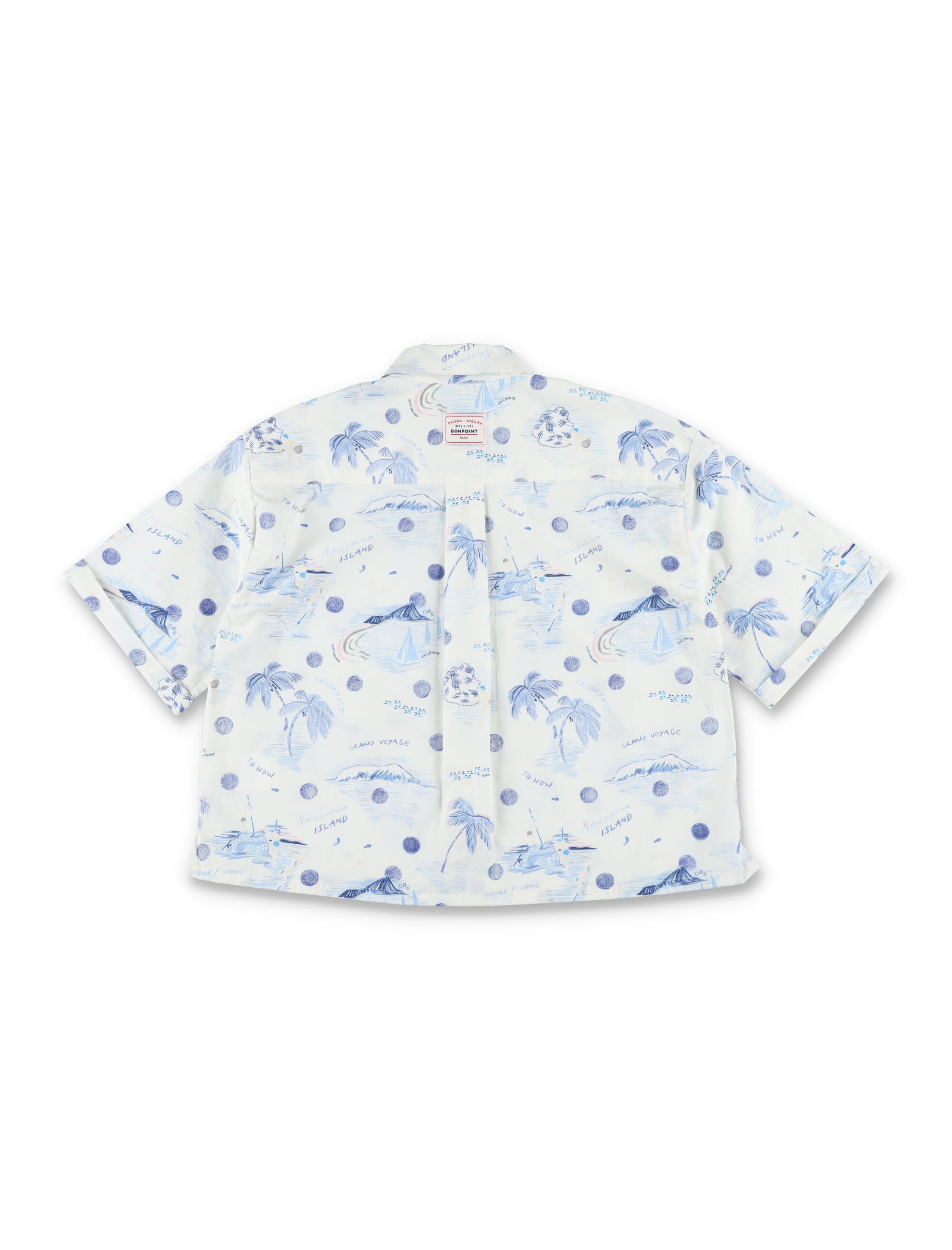 Bonpoint Erian organic cotton printed shirt Ink Print