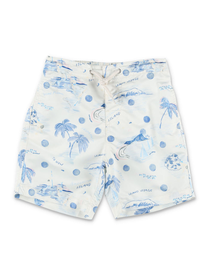 Bonpoint Ariel swim shorts for kids Imp Bleu Polyester Recycled Swimwear