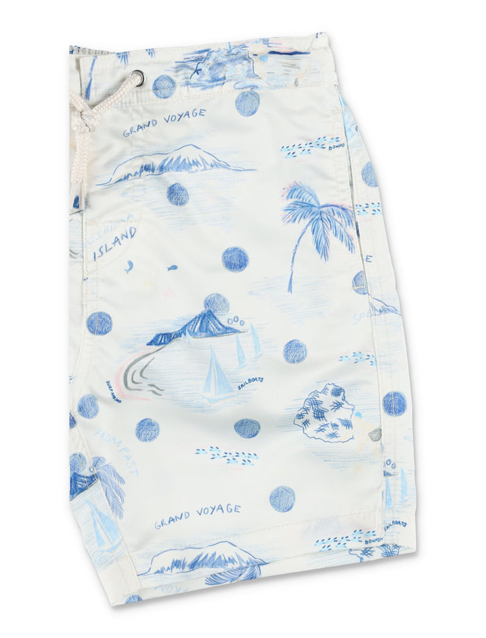 Bonpoint Ariel swim shorts for kids Imp Bleu Polyester Recycled Swimwear