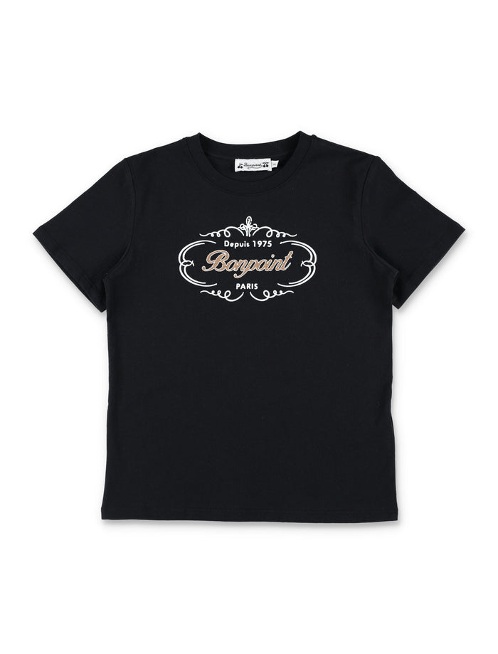 Bonpoint Thibald organic cotton T-shirt Black
