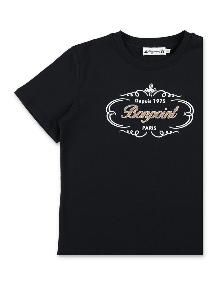 Bonpoint Thibald organic cotton T-shirt Black