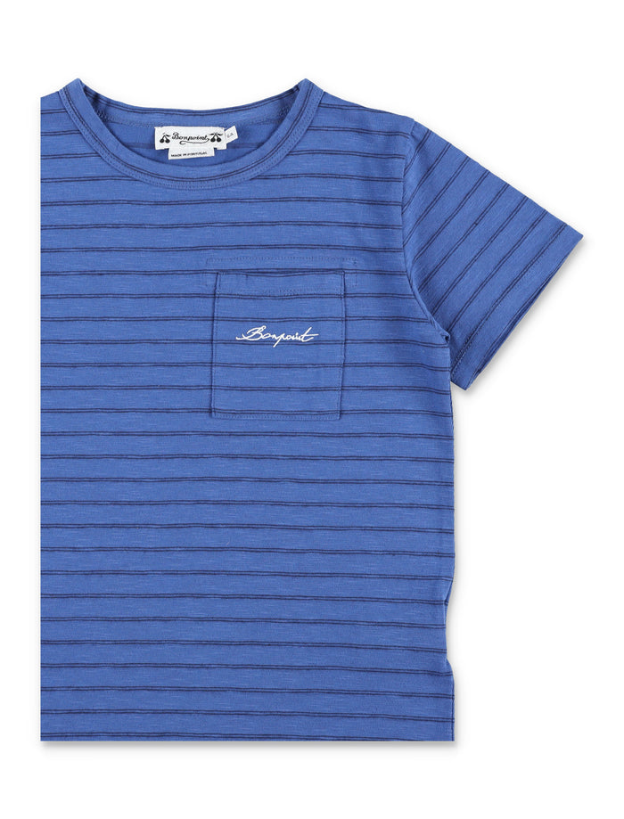 Bonpoint Elrador organic cotton T-shirt Blue Intense