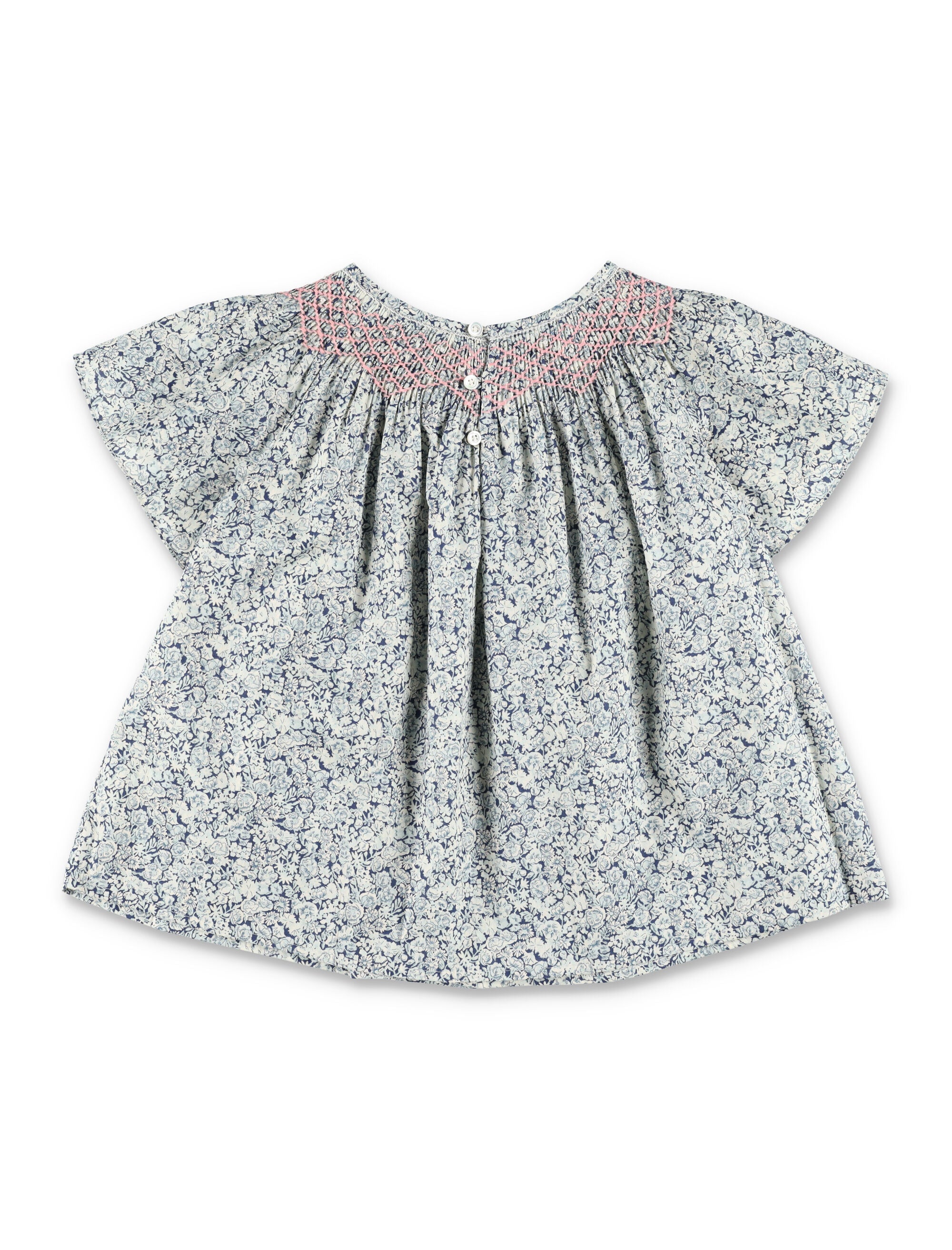 Bonpoint Nella liberty print blouse Blue Floral Organic Cotton Shirt