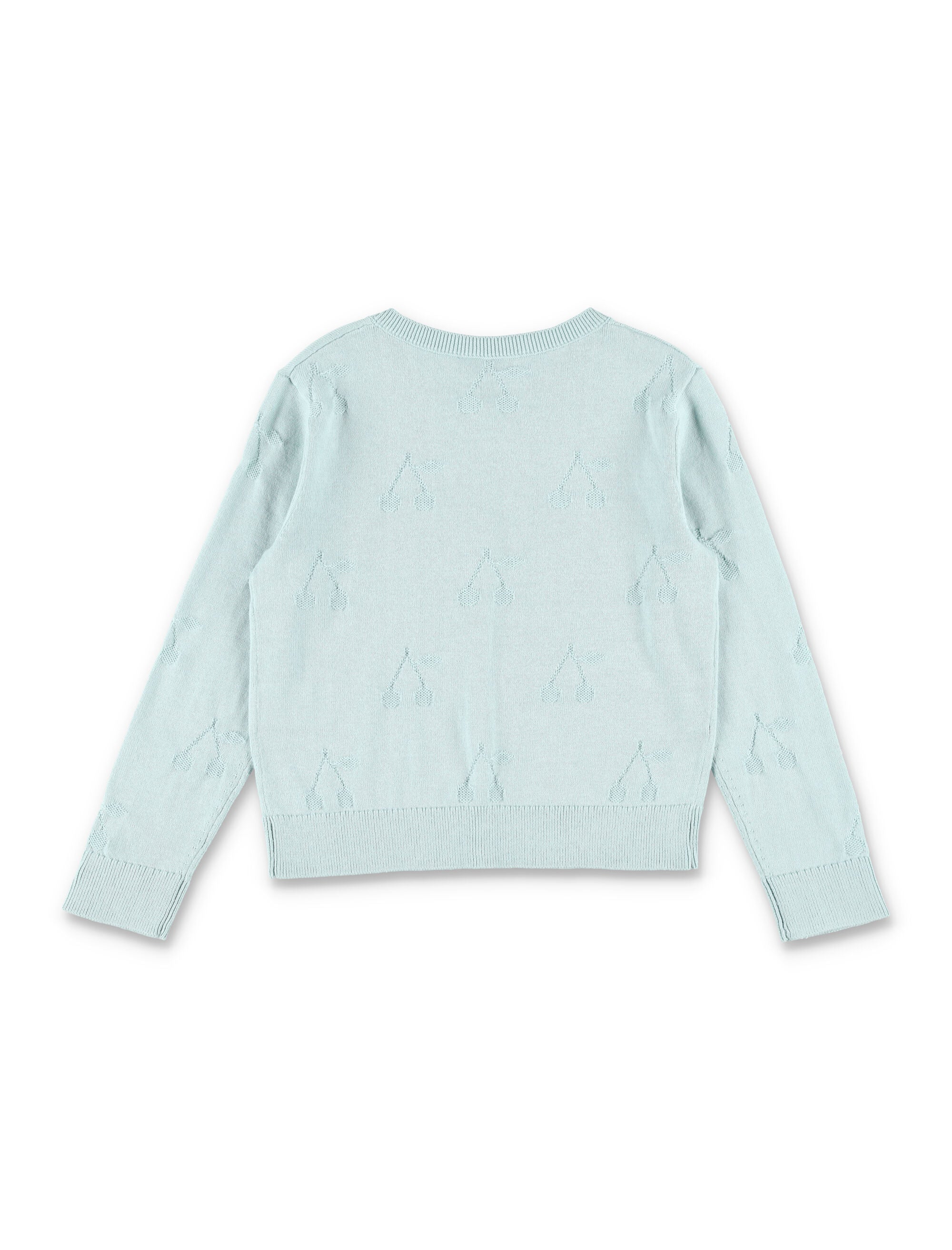 Lysia organic cotton cherry cardigan Celadon Green